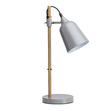KONSIMO_Lampa stołowa Hali, 49 cm, szara, metalowa_1