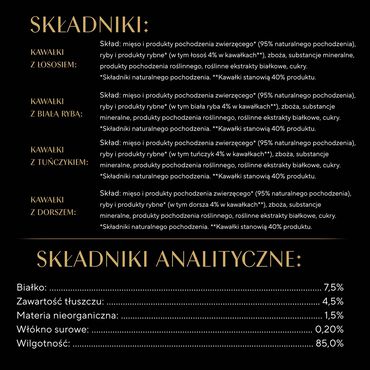 Mokra karma Sheba Sauce Collection Rybne Smaki, dla dorosłych kotów, 40 x 85 g