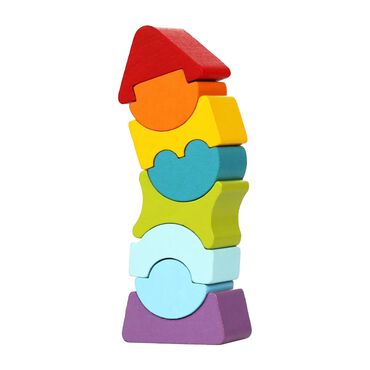 CUBIKA_Elastyczna wieża Cubika, drewniana, 8 elementów_1