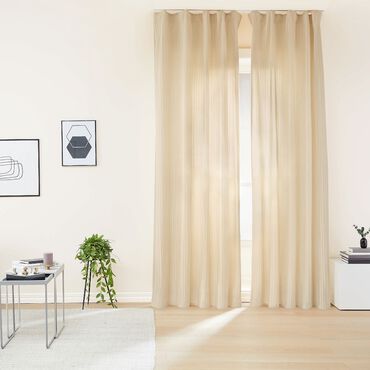 SMUKEE_Zasłony aksamitne na taśmie 135 x 250 cm Smukee Home, 2 szt., beżowe_1