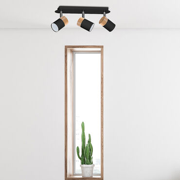 Lampa sufitowa Milagro Joker 3 x GU10, czarna