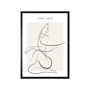Obraz w ramie, 50 x 70 cm, Line Art 1_1