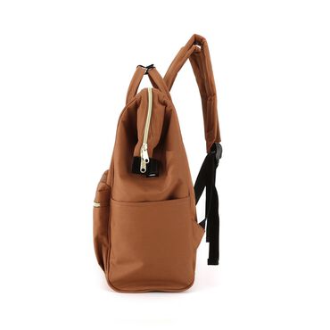 Plecak miejski Himawari, 19 l, z USB, brązowy