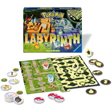 Gra Labyrinth Ravensburger, Pokemon, świecąca w ciemności