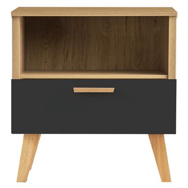 KONSIMO_Stolik nocny Frisk 50 cm, skandynawski styl, czarny_1