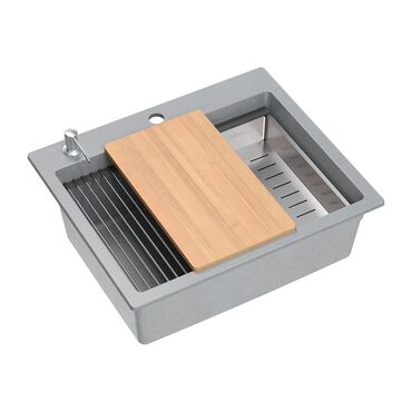 ROOT_Zlewozmywak Root Chef Multi, 59,5 x 50 x 21,5 cm, z akcesoriami, szary_1