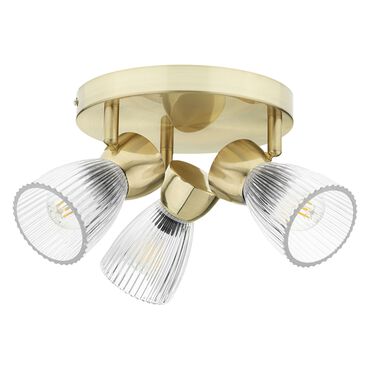MILAGRO_Lampa sufitowa okrągła Milagro Spot Best 3 x E14, złota_1