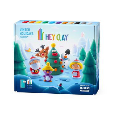 HEY CLAY_Masa plastyczna Hey Clay zima, 15 pojemników_1