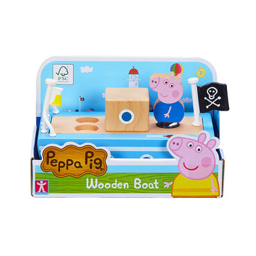 PEPPA_Zestaw drewniana łódka z figurką Peppa, podstawka Drop & Play_7