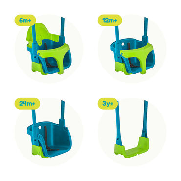 Huśtawka TP Toys Quadpod, 4 w 1, dwukolorowa