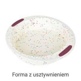 SILIKONOWA FORMA DO TARTY Z USZTYWNIENIEM FELICE, KREMOWA
