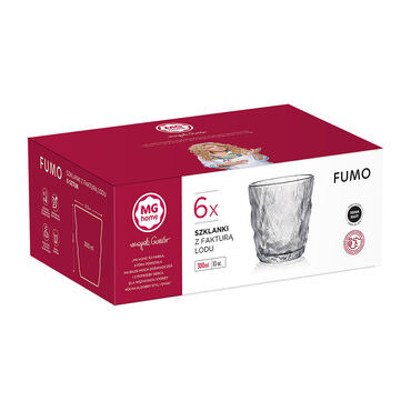 Zestaw szklanek ze szkła sodowego MG Home Fumo, 300 ml, 6 sztuk