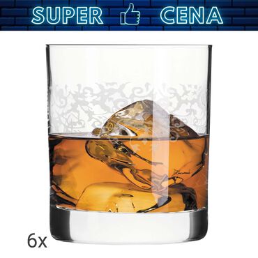 KROSNO_Szklanka do napojów Krosno Krista Deco, 6 sztuk, 300 ml, transparentne_1