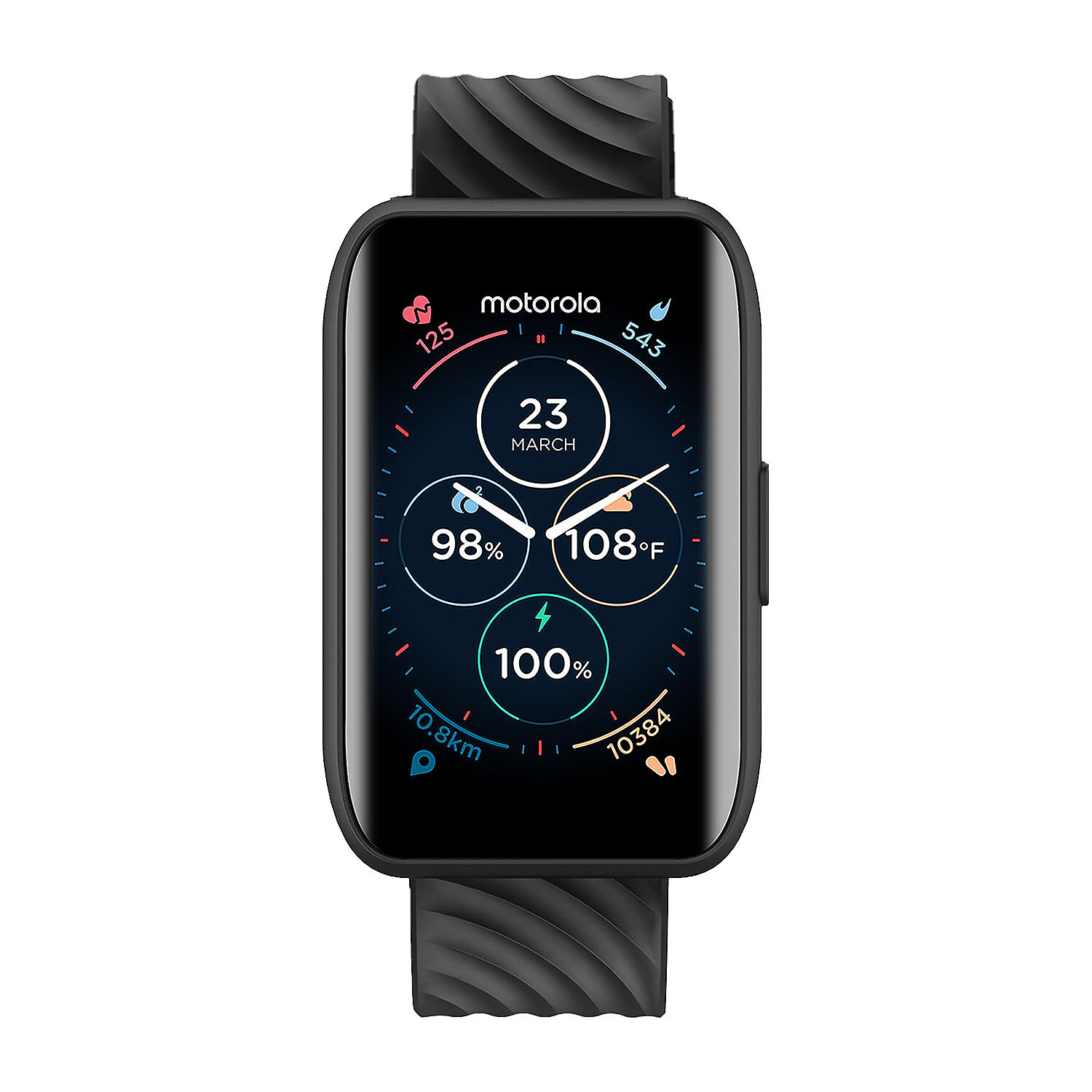 Smartwatch Motorola Moto Watch 40 czarny home.biedronka.pl