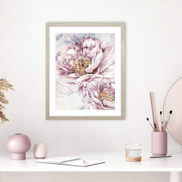 Obraz w ramie, 40 x 50 cm, peonie akwarela_6