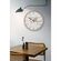 Tajemniczy Ogród_Zegar ścienny metalowy, 60 cm, mapa świata, biały_5