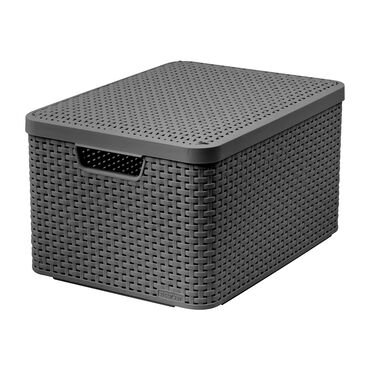 CURVER_Koszyk RATTAN STYLE, Szary, L_1