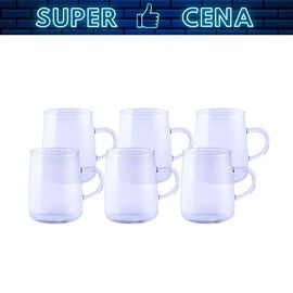 Szklanki żaroodporne Termisil Baryłka, 6 sztuk, 250 ml, transparentne