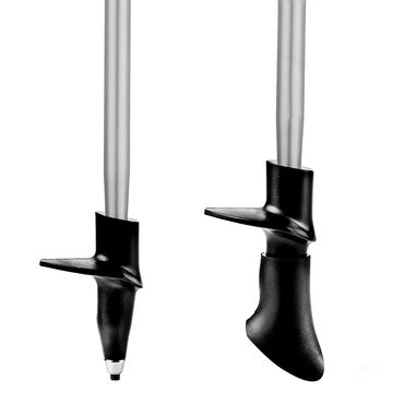 Aluminiowe kije nordic-walking Wind, 105-135 cm, czarne