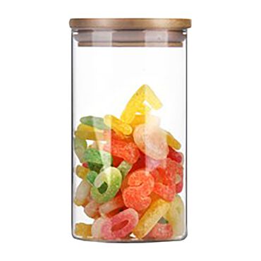 FLORINA_Pojemnik do przechowywania Florina Ida, 650 ml, szklany, z bambusową pokrywką_2