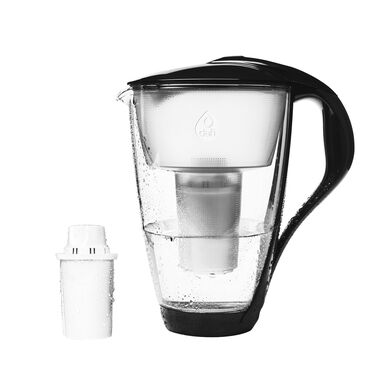 DAFI_Dzbanek filtrujący szklany 2 L CRYSTAL, czarny, Classic LED_1