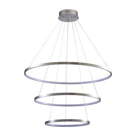 Lampa wisząca LED Sanico Goldlux Lea 3, 60 W, 4000K, srebrna