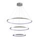 Lampa wisząca LED Sanico Goldlux Lea 3, 60 W, 4000K, srebrna