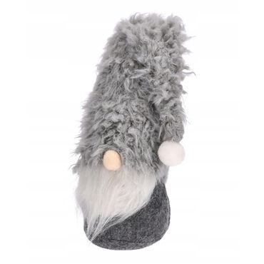 JUMI_Skrzat stojący Jumi, 25 cm + 23 cm czapka, szary_1