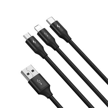BASEUS_Kabel 3w1: micro-USB, USB-C, Lightning, czarny_2
