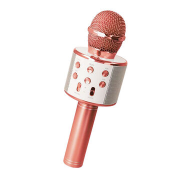 SETTY_Mikrofon z głośnikiem Bluetooth, 3 W, różowo złoty_2