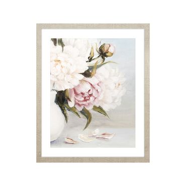 Obraz w ramie, 40 x 50 cm, peonie w wazonie_1