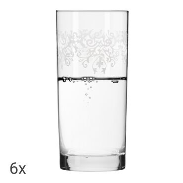 KROSNO_Szklanki do napojów Krosno Krista Deco, 6 sztuk, 350 ml, transparentne_1