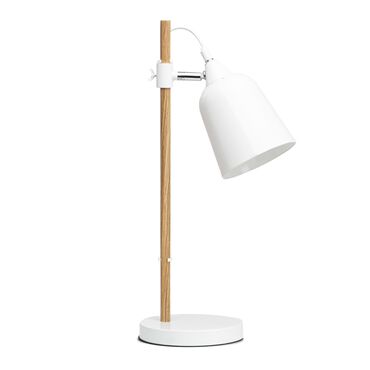 KONSIMO_Lampa stołowa Hali, 49 cm, biała, metalowa_1