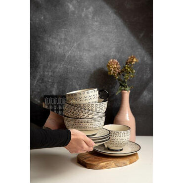 FLORINA_Komplet 6 Salaterek porcelanowych Nordic, 15 cm, eleganckie_2