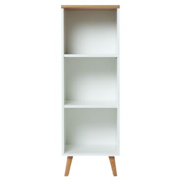 KONSIMO_Regał Frisk 117 cm, skandynawski styl, biały_1