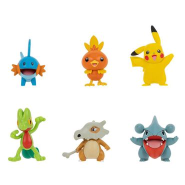 POKEMON_Zestaw 6 figurek do bitwy, figurka Pikachu i inne_1