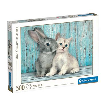 CLEMENTONI_Puzzle kot i królik Clementoni, 49 x 36 cm, 500 elementów1