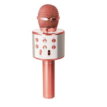 SETTY_Mikrofon z głośnikiem Bluetooth Setty, 3 W, różowo złoty_1