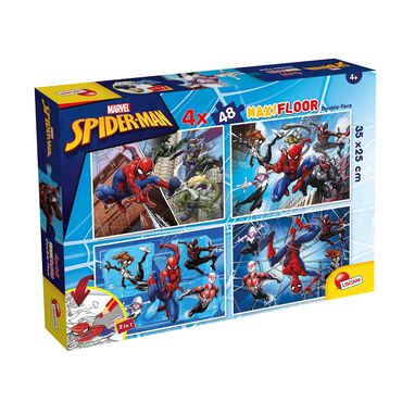 LISCIANI_Puzzle dwustronne Lisciani Marvel, 192 elementy, spiderman, z kolorowanką_1