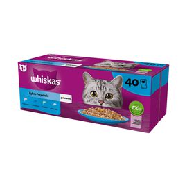 Mokra karma dla kotów Whiskas, saszetki, rybne przysmaki, 40 x 85 g