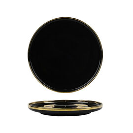 Komplet 6 talerzy porcelanowych Berlotti, 20 cm, czarne