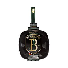 Patelnia grillowa 28 cm BerlingerHaus Emerald, z odpinaną rączką