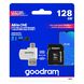 Karta pamięci Goodram M1A4 Micro SDXC 128 GB, klasa 10, z adapterem i czytnikiem kart