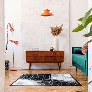 BAMBOO_Dywan Multi-Decor Bamboo, 120 x 160 cm, szara geometria_4