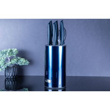 Zestaw noży w bloku Berlingerhaus Aquamarine, 7 elementów, z nożyczkami