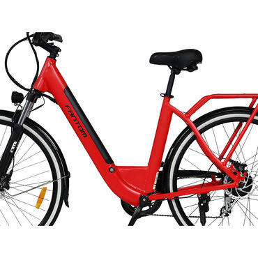 Rower elektryczny Fantom Trendy, 18”, czerwony