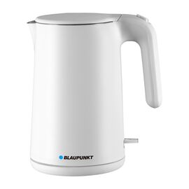 Czajnik elektryczny stalowy Blaupunkt EKS701, 1,5 l, 1600 W, z podwójnymi ściankami, biały
