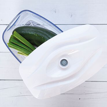 Pojemnik próżniowy z pompką manualną 2,7 l, biały