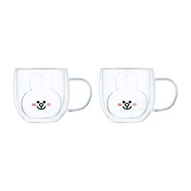 Szklanki termiczne z uchem MG Home Kids, 2 sztuki, 280 ml, królik