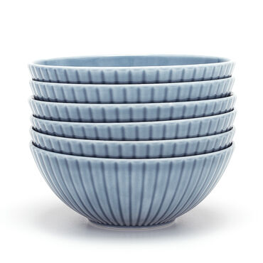 LUBIANA_Komplet 6 salaterek Daisy, niebieskie, porcelana_1